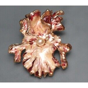 Vintage Giovanni Enamel Flower Brooch Vintage Pin